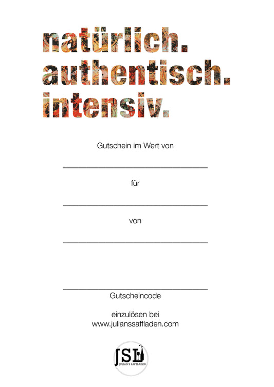 Geschenkgutschein - DIGITAL