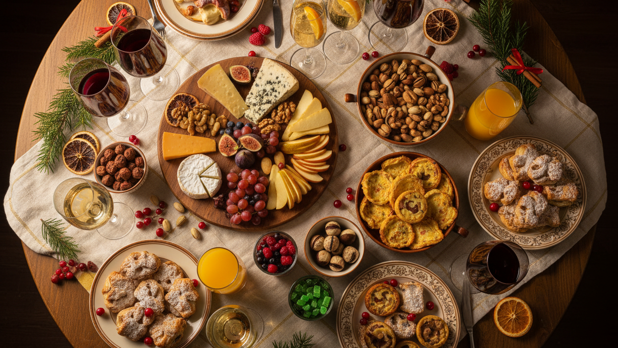 festlich mit essen dazwischen